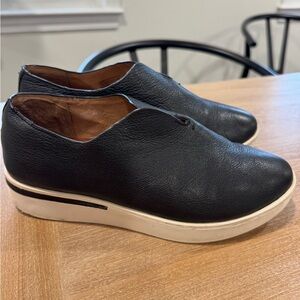 Gentle Souls Black Leather Sneakers